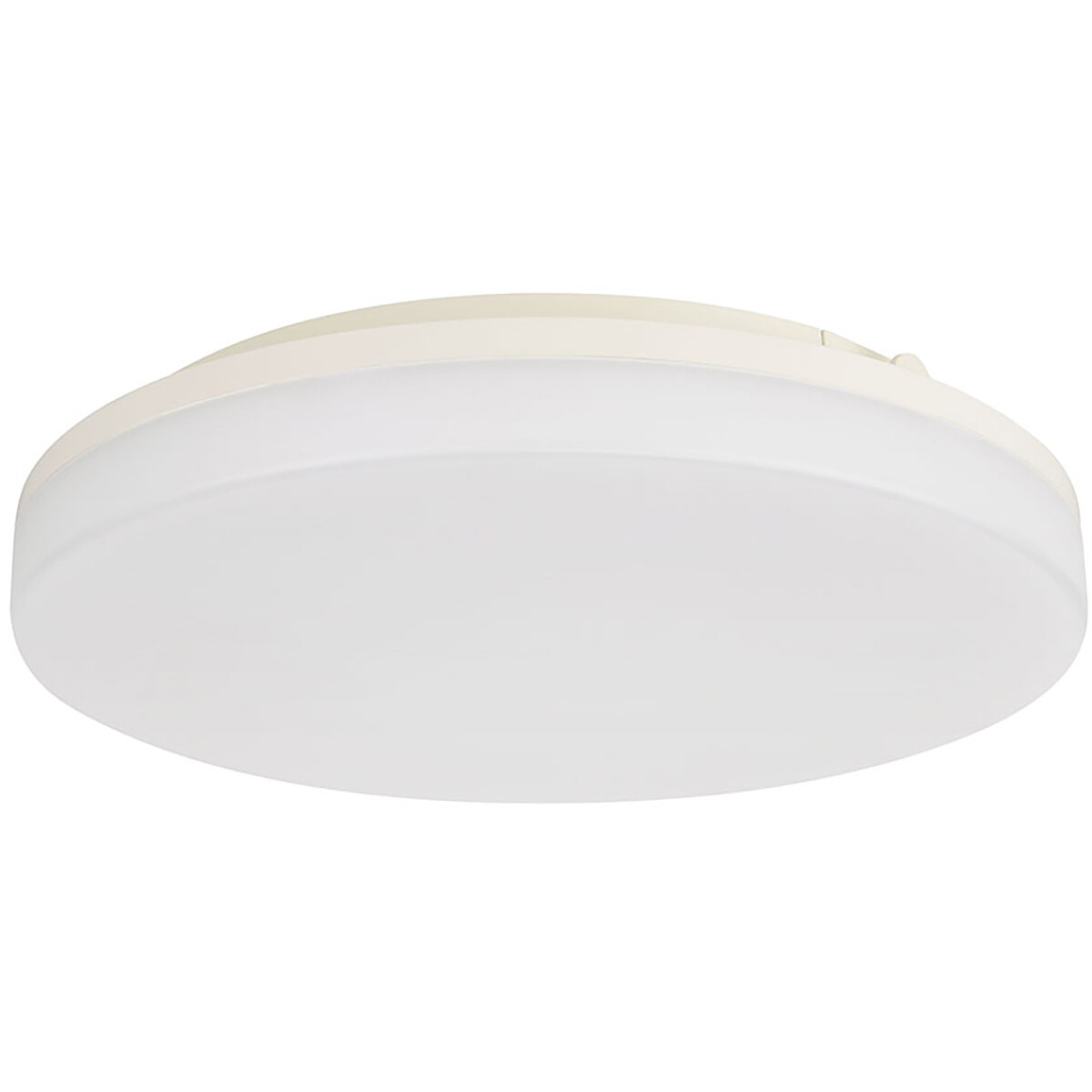 LED Plafondlamp - Plafondverlichting - Badkamerlamp - Andres - Opbouw Rond 15W - Waterdicht IP54 - Helder/Koud Wit 6400K - Mat Wit - Kunststof