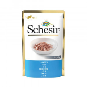 Schesir tonijn (jelly) natvoer kat (zakjes 85 g) 2 dozen (40 x 85 g)