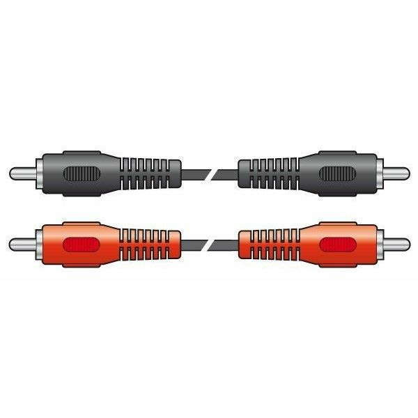 Vonyx Audiokabel: 2x RCA - 2x RCA 2.0m