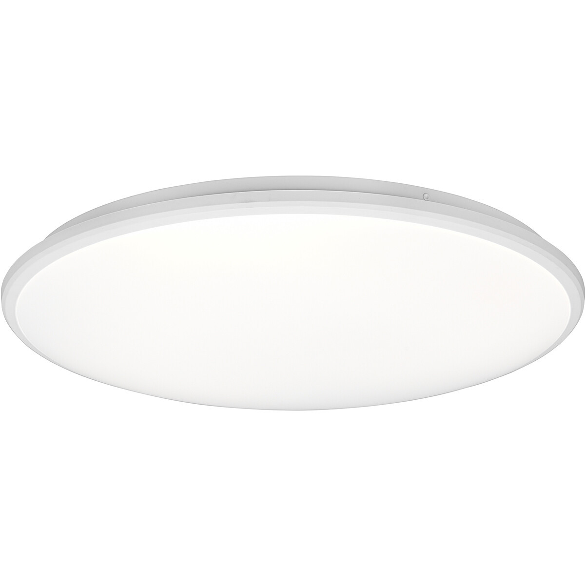 LED Plafondlamp - Plafondverlichting - Trion Lombis - 34W - Natuurlijk Wit 4000K - Dimbaar - Rond - Mat Wit - Kunststof