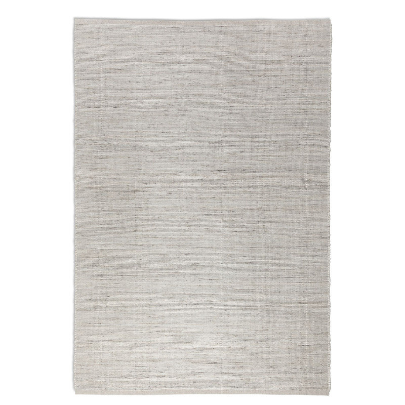 Jute Wol Katoen Vloerkleed Creme - Dhaka - 80x200 cm - Rechthoek - Dekbed-Discounter.nl