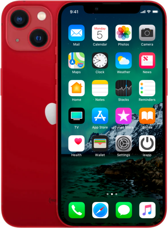 Refurbished iPhone 13 256 GB Rood Zichtbaar gebruikt