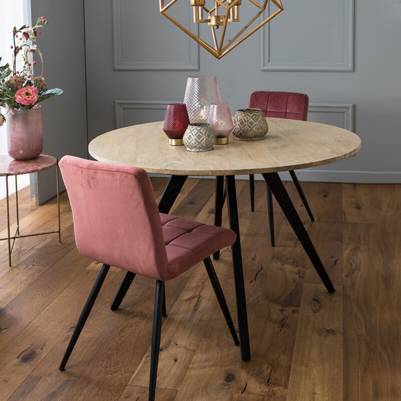 Light & Living Ronde Eettafel Magnifera Mangohout