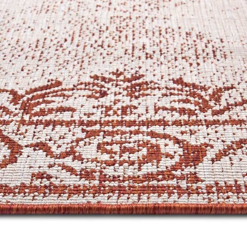 Dubbelzijdig vloerkleed Triomphe Terra Crème Rood - NORTHRUGS Twin Supreme - 160x230 cm - Rechthoek - Dekbed-Discounter.nl