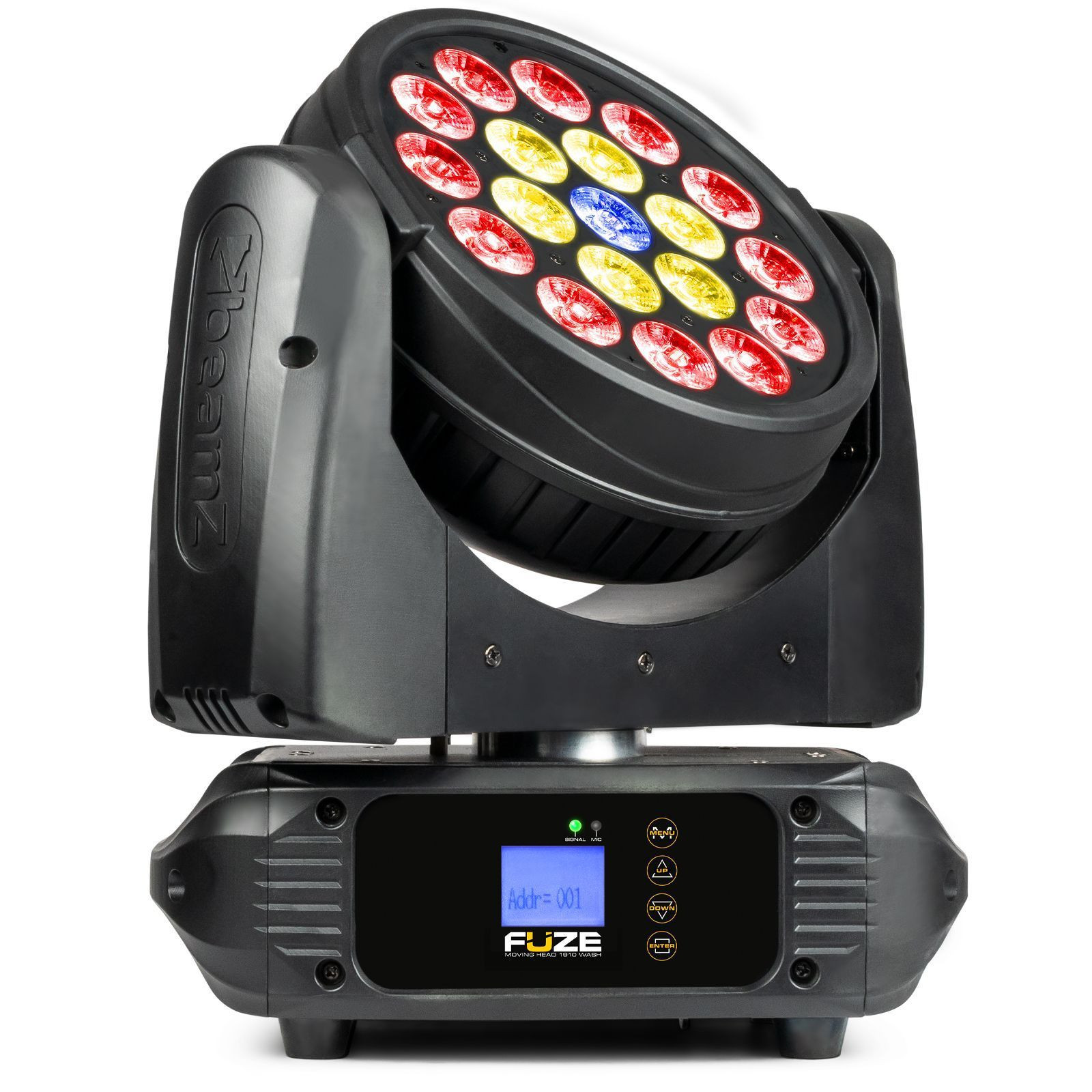 beamZ FUZE1910 wash moving head - 3 LED ringen - 19x 10W LED&apos;s