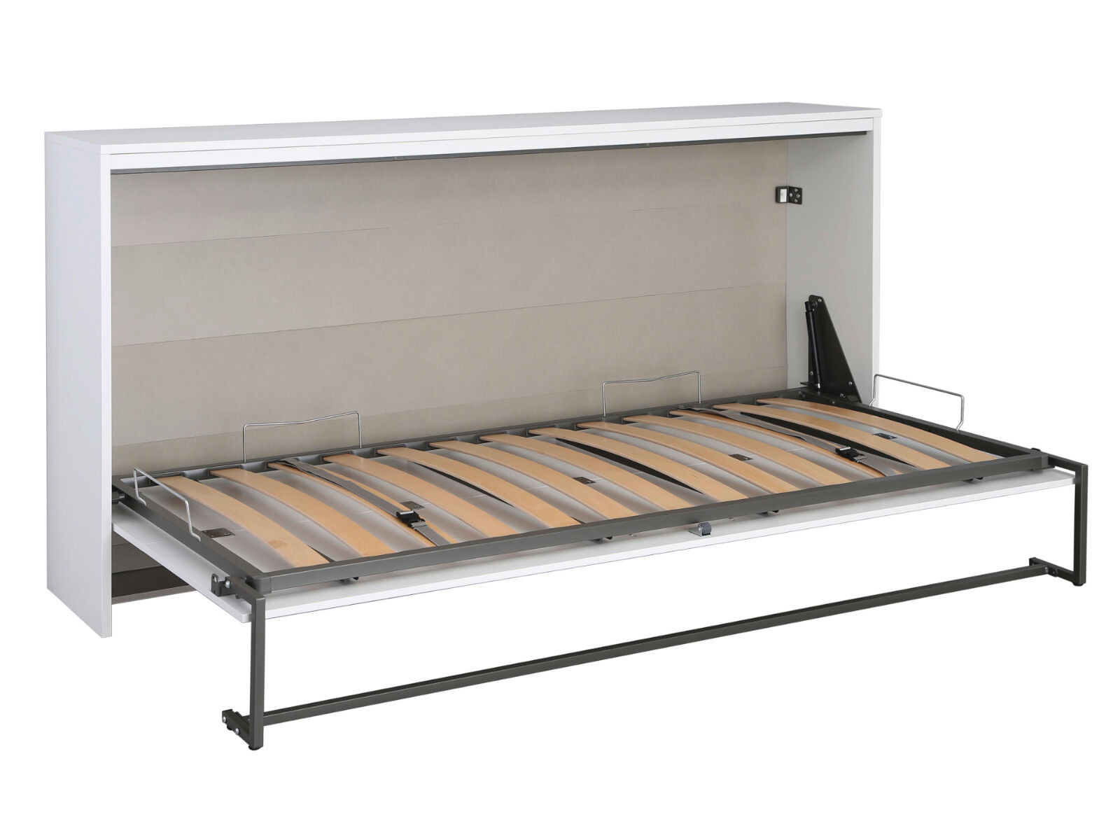 Opklapbed ALBANO 90x200 cm wit