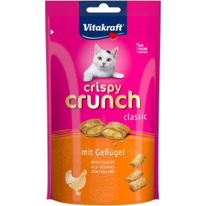 Vitakraft Crispy Crunch Classic met gevogelte kattensnack (60 g) 2 verpakkingen