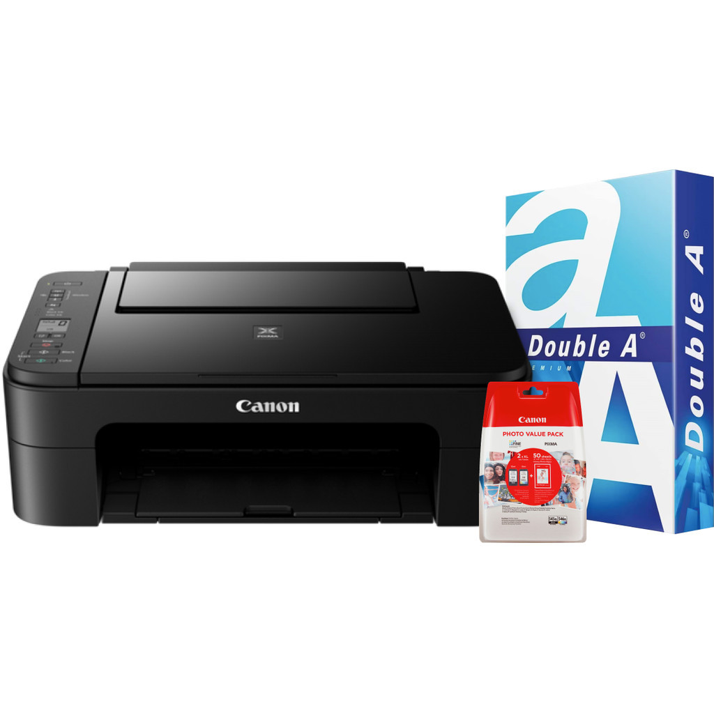 Canon PIXMA TS3355 + 1 set extra inkt + 500 vellen A4 papier