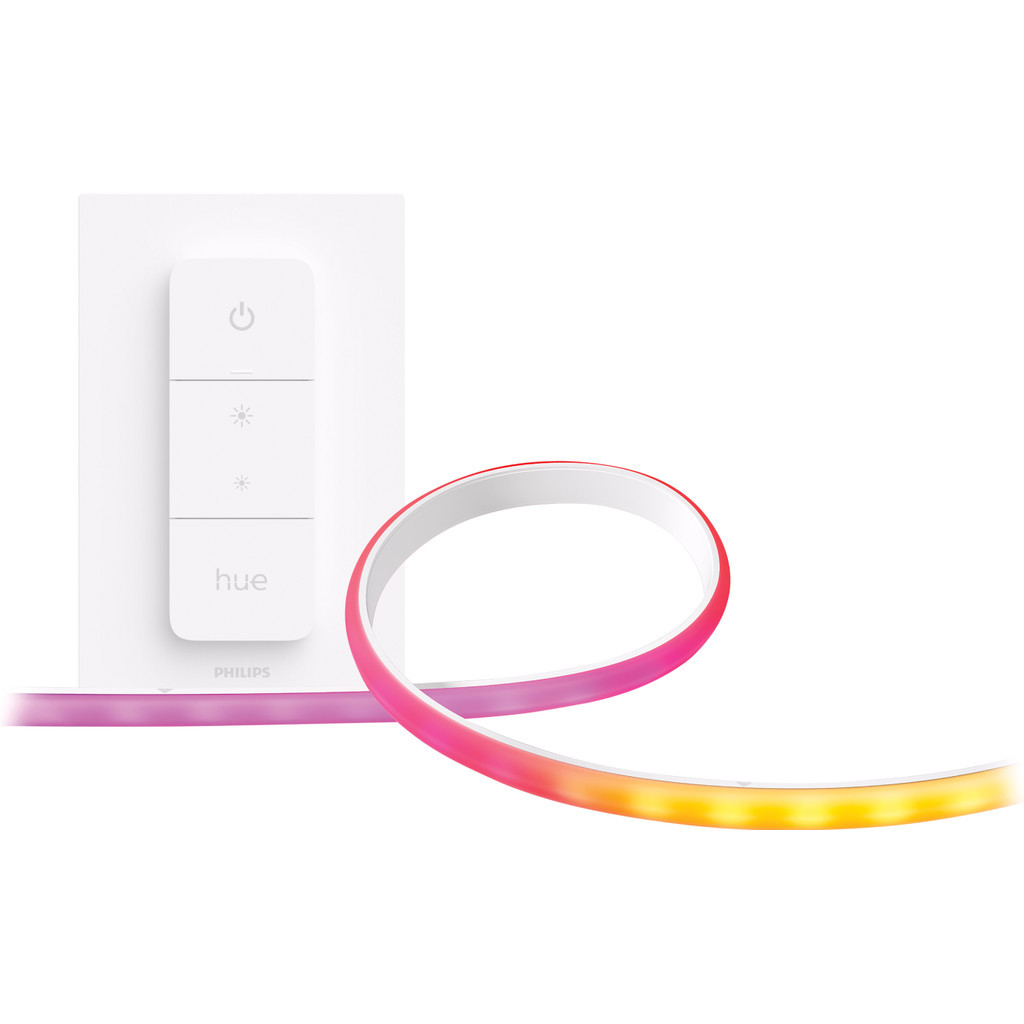 Philips Hue Gradient Lightstrip uitbreiding 1 meter + Draadloze dimmer