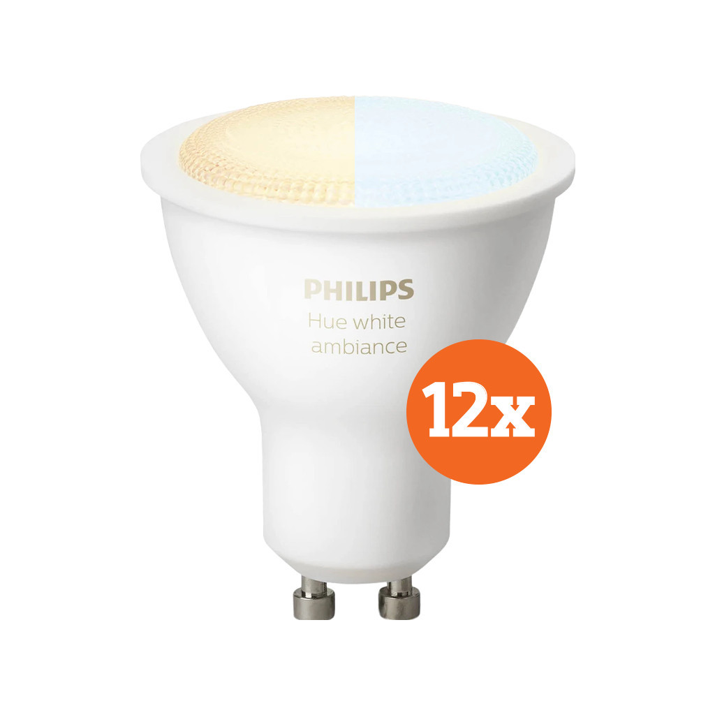 Philips Hue White Ambiance GU10 12-Pack