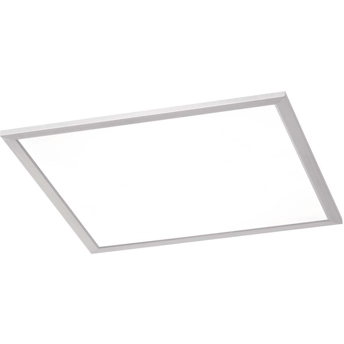 LED Plafondlamp - Plafondverlichting - Trion Povino - 26W - Warm Wit 3000K - Dimbaar - Vierkant - Mat Nikkel - Aluminium