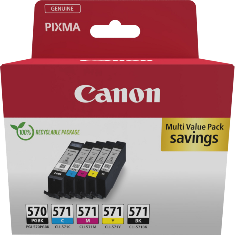 Canon PGI-570/CLI-571 Cartridges Combo Pack