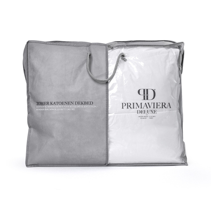 Zomerdekbed Percale Katoen Zomer - 140x220 cm (Eenpersoons) - Primaviera Deluxe - 150 gram per m² - Dekbed-Discounter.nl