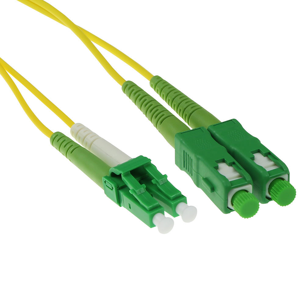 ACT RL2705 Glasvezel Patchkabel Duplex LSZH - LC/APC 8 SC/APC8 9/125µm OS2 - 5 meter