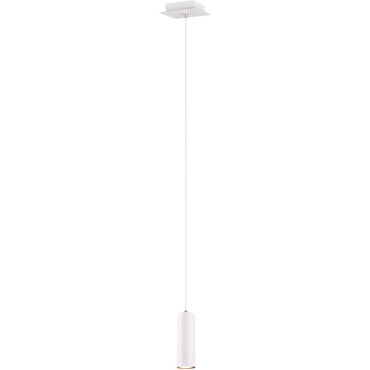 LED Hanglamp - Trion Mary - GU10 Fitting - 1-lichts - Rond - Mat Wit - Aluminium