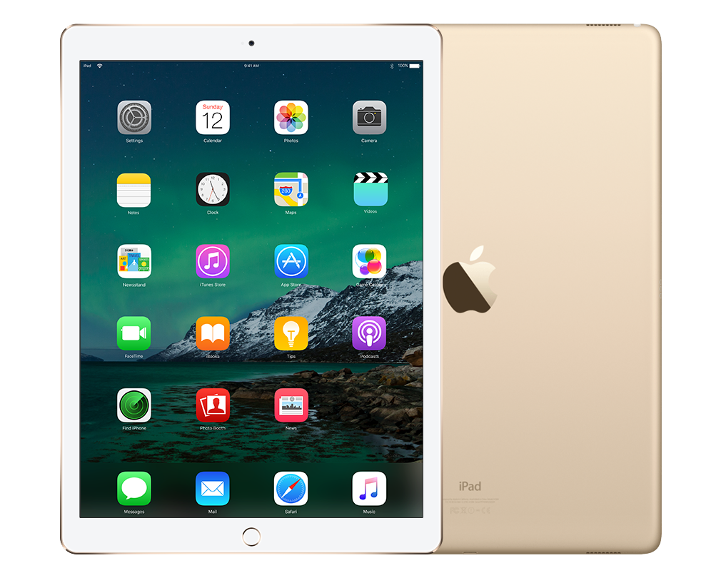 Refurbished iPad Pro 12.9 inch 2017 256 GB 4G Goud Zichtbaar gebruikt