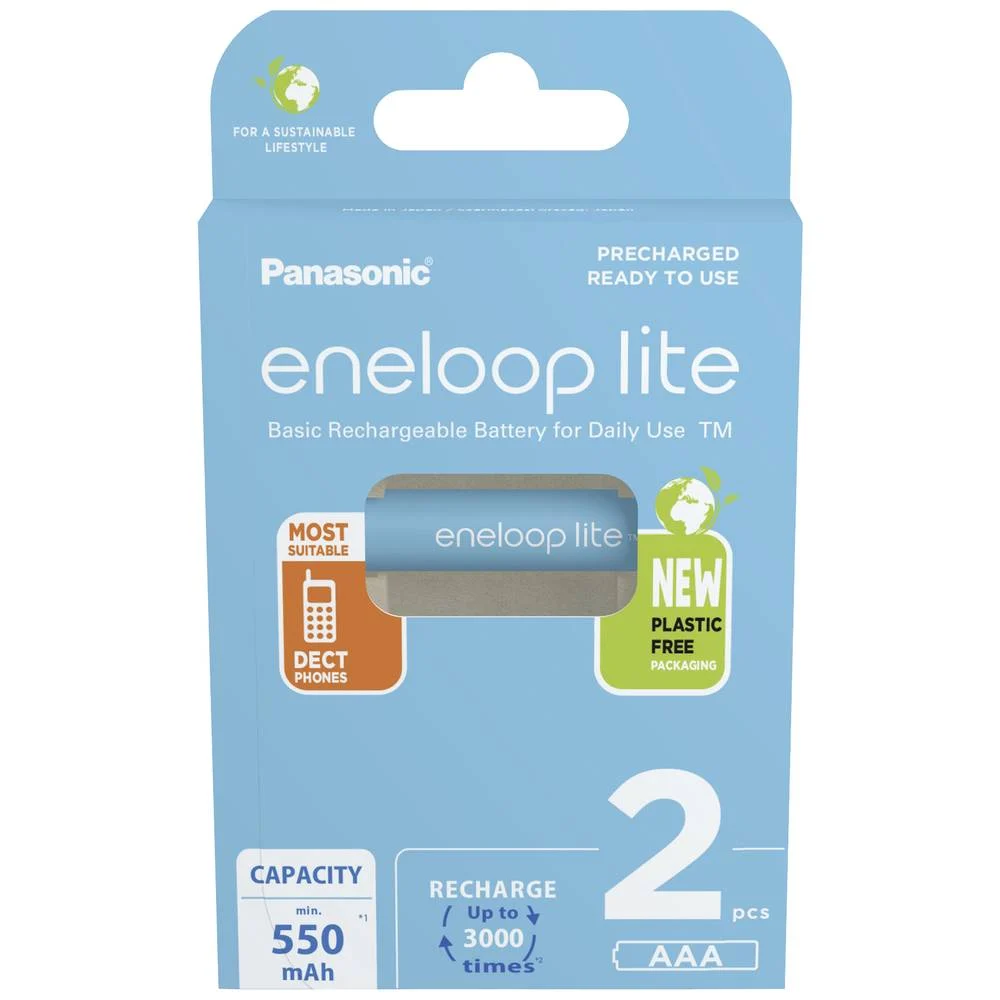 Panasonic Eneloop lite AAA 600mAh 2x