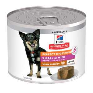 Hill&apos;s Adult Perfect Digestion Small & Mini mousse met kalkoen natvoer hond 12 x 200 g