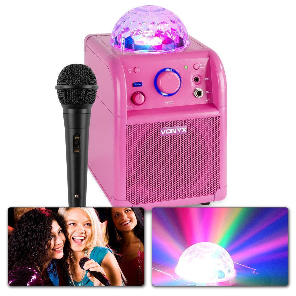 Retourdeal - Vonyx SBS50P Karaokeset met microfoon, Bluetooth en