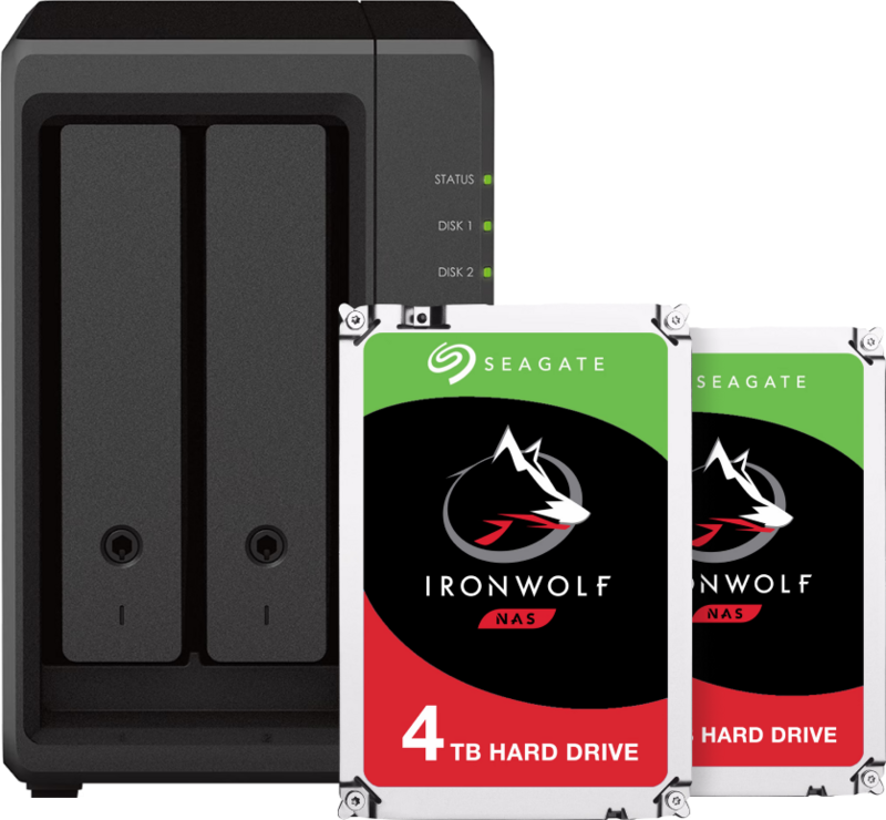 Synology DS723+ + 2x 4TB Seagate Ironwolf