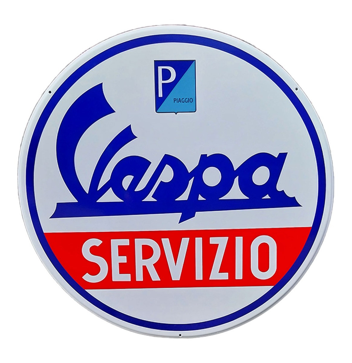 Vespa Servizio Emaille Bord XL - Ø78cm