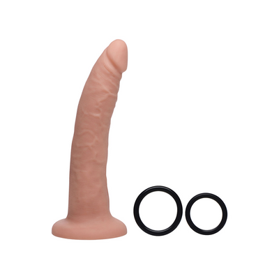 XR Brands Charmed - Silicone Dildo with Harness - 7.5 / 19 cm