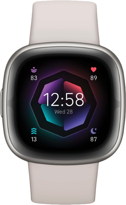 Fitbit Sense 2 Zilver/Wit