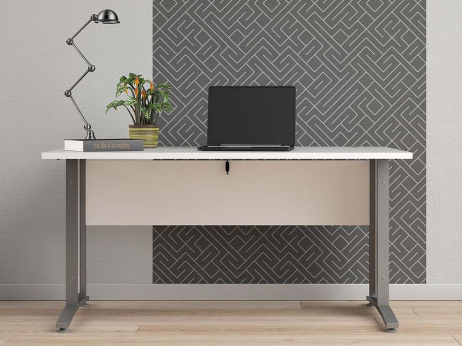 Bureau PRIMOZ 150 cm wit