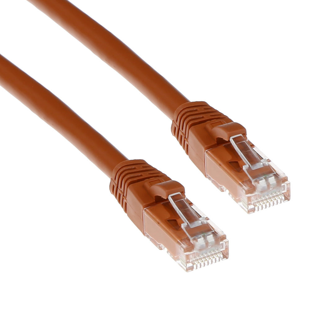 ACT IB2205 U/UTP CAT6A Patchkabel Snagless Bruin - 5 meter