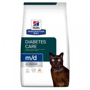 Hill&apos;s Prescription Diet M/D Diabetes Care kattenvoer met kip 3 x 3 kg