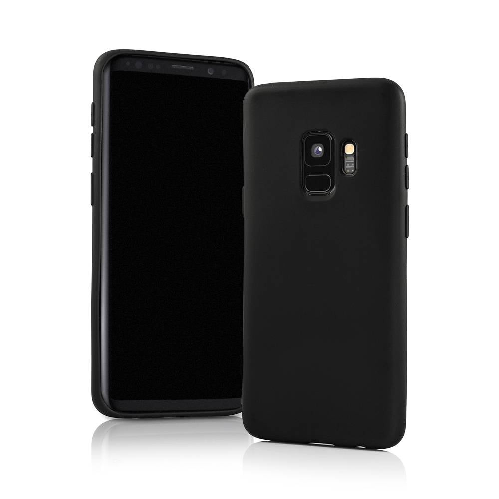 Mat Zwart Siliconen TPU Hoesje Samsung Galaxy S9 Plus