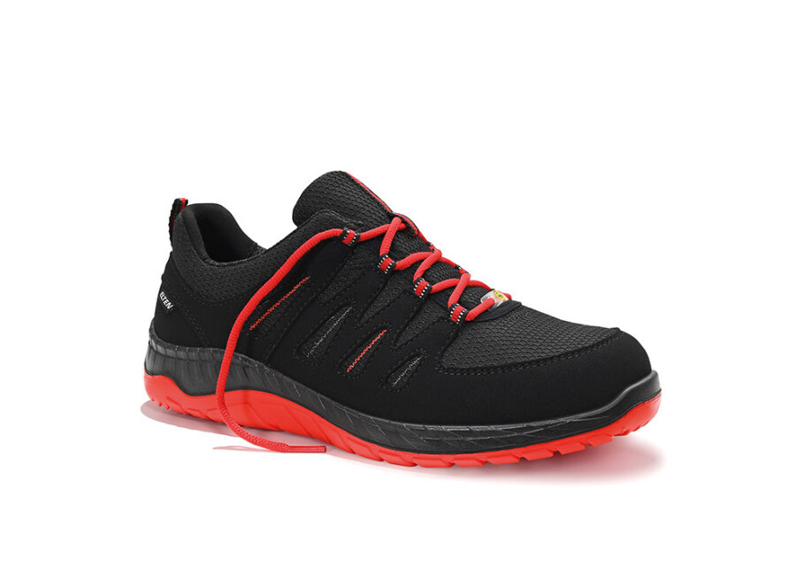 Elten werkschoenen - MADDOX - ESD S3 - zwart-rood - maat 46 - laag