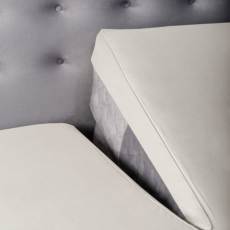 Splittopper Hoeslaken Satijn - Creme - 160x200 cm - Creme - Presence - Dekbed-Discounter.nl