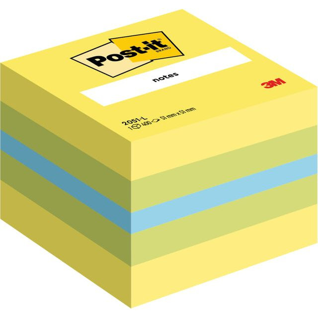 Post-it Notes mini kubus, 400 vel, ft 51 x 51 mm, groen