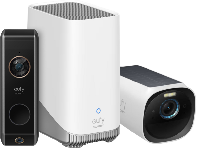 Eufycam 3 + Homebase 3 + Eufy Video Doorbell Dual 2 Pro