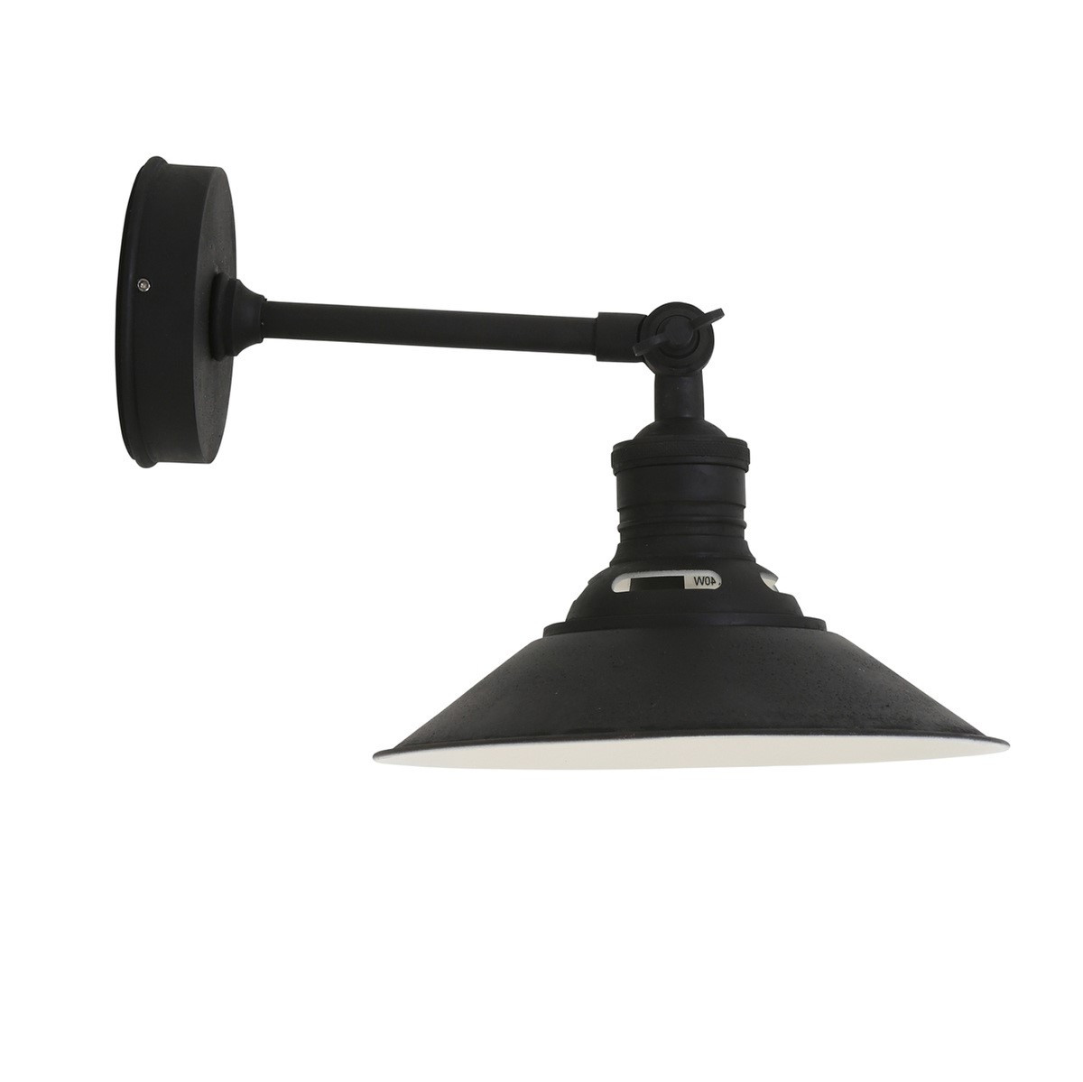 Wandlamp Kensington Antiek Zwart