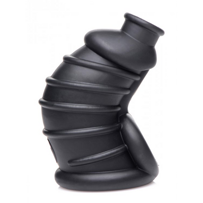 XR Brands Dark Chamber - Silicone Chastity Cage