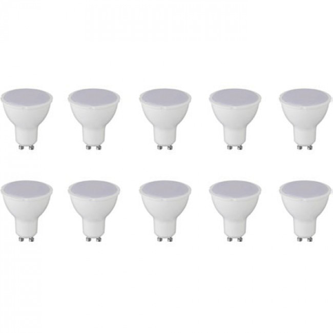 LED Spot 10 Pack - Aigi - GU10 Fitting - 8W - Warm Wit 3000K