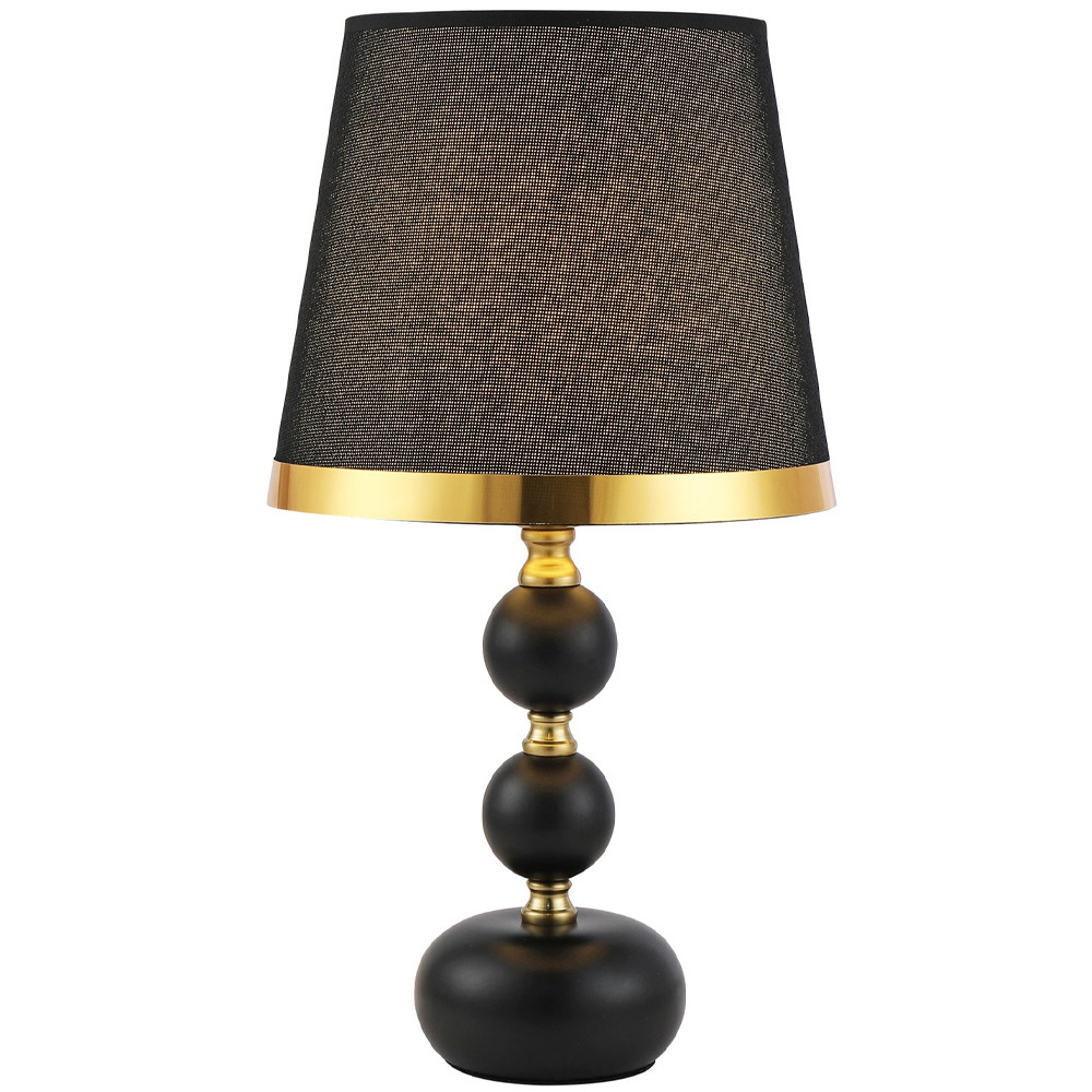 Настольная лампа с абажуром Altera Lampshade Black Gold Table Lamp