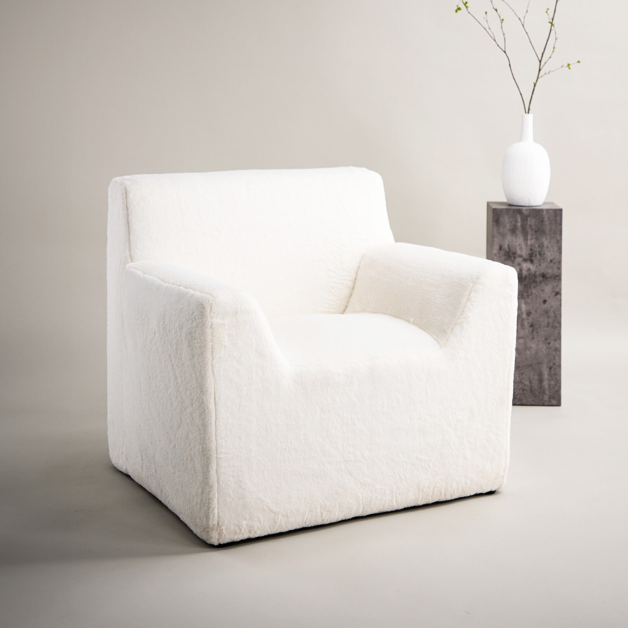 Nohr Fauteuil Fraser Fluffy - Wit