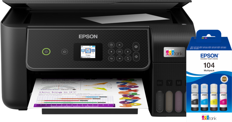 Epson EcoTank ET-2871 + 1 set extra inkt