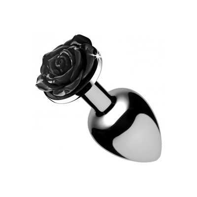 XR Brands Black Rose - Butt Plug - Medium