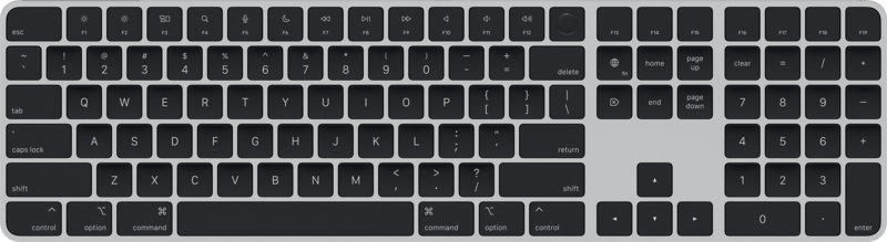 Apple Magic Keyboard met numeriek toetsenblok en Touch ID QWERTY Zwart