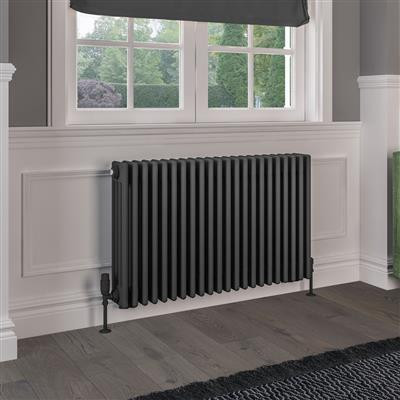 Eastbrook Rivassa 4 koloms radiator 100x60cm staal 2124W antraciet