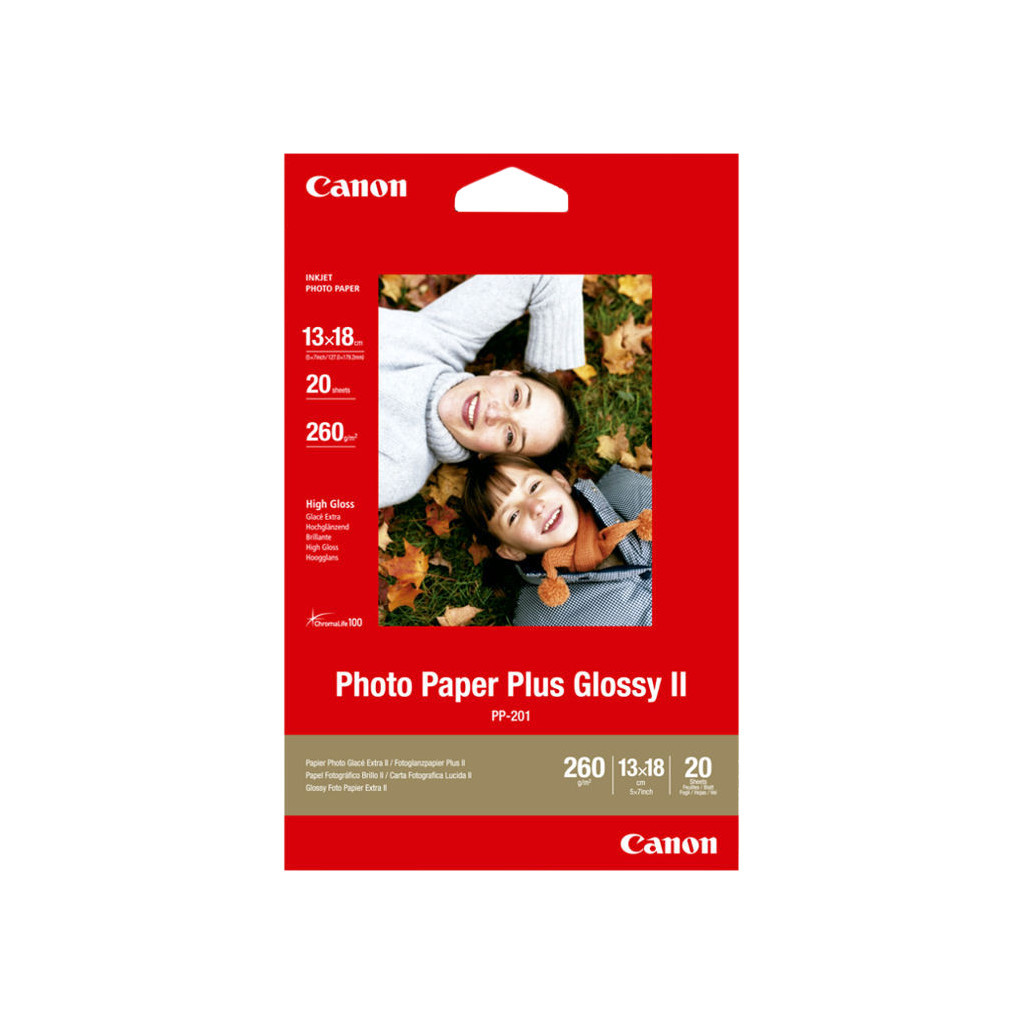 Canon PP-201 Glossy Plus Fotopapier 20 Vellen 13 x 18 cm