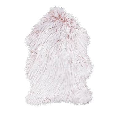 Vloerkleed Yeti - roze - 60x90 cm - Leen Bakker