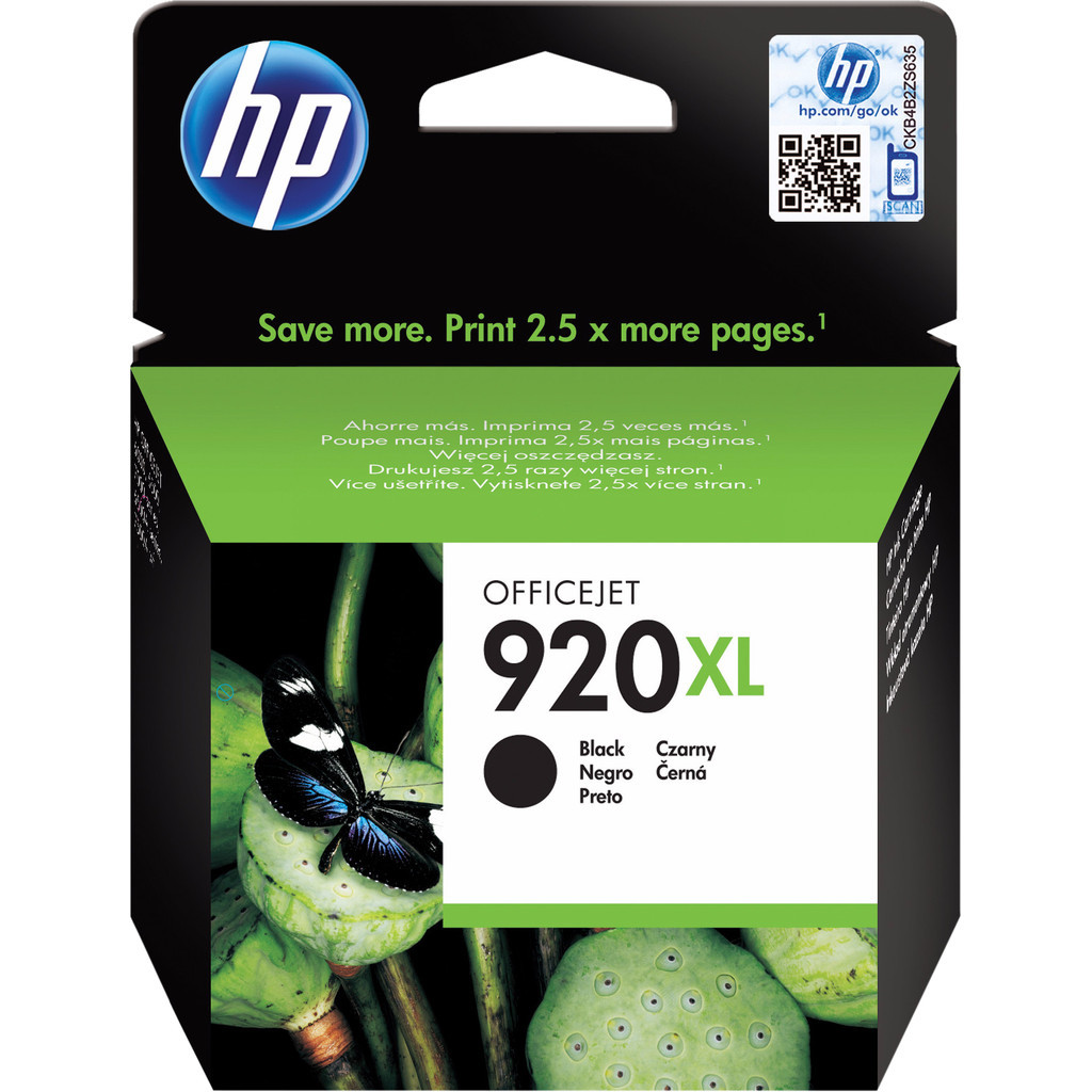 HP 920XL Cartridge Zwart