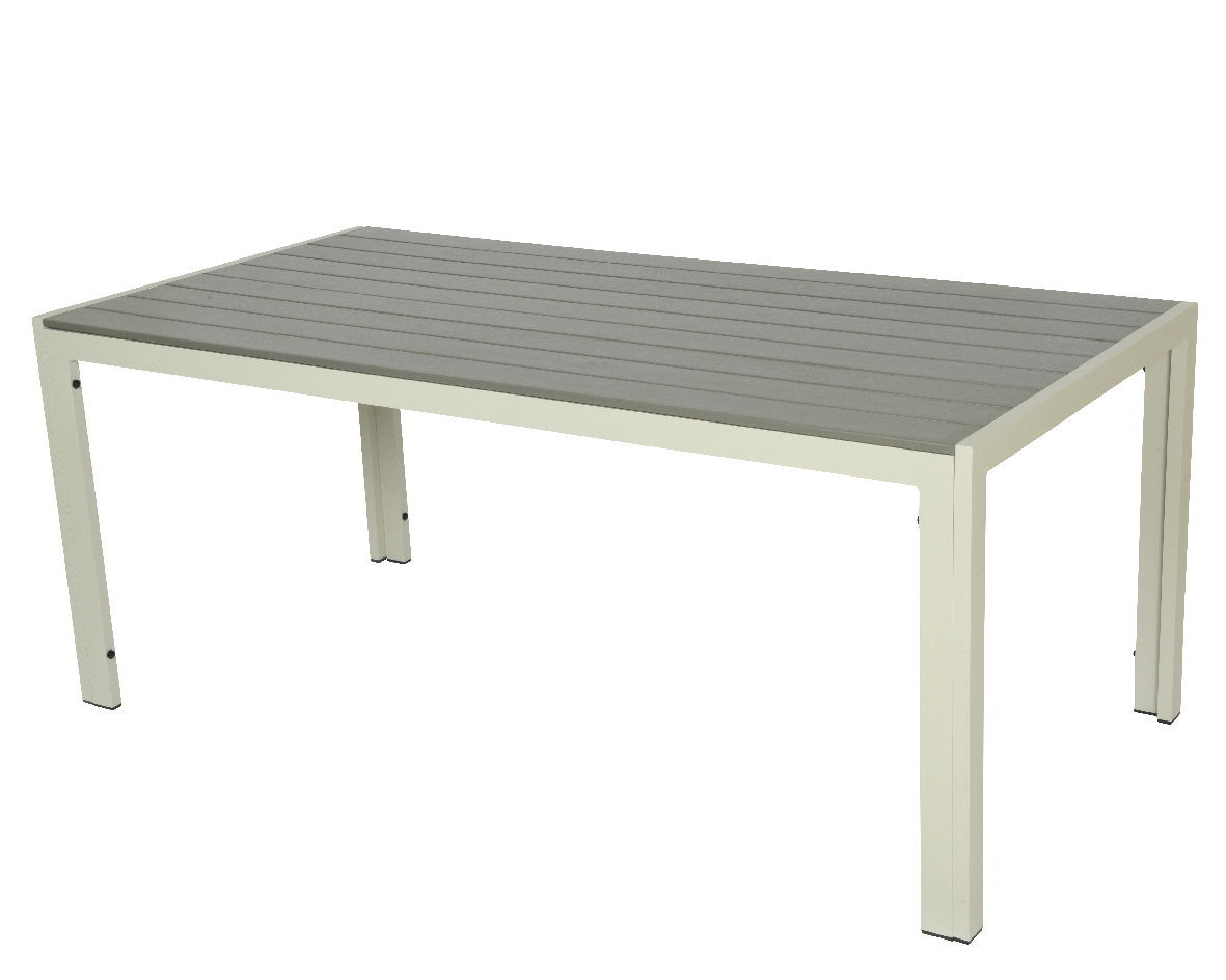 Tivoli tafel polywood L90-W180-H74cm beige - Decoris