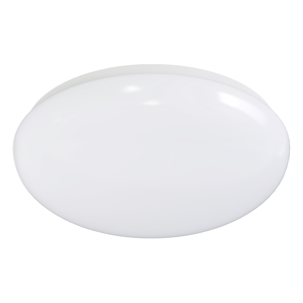 LED Plafondlamp met Bewegingssensor - Aigi - Opbouw Rond 18W - Helder/Koud Wit 6500K - 360° - Mat Wit Aluminium