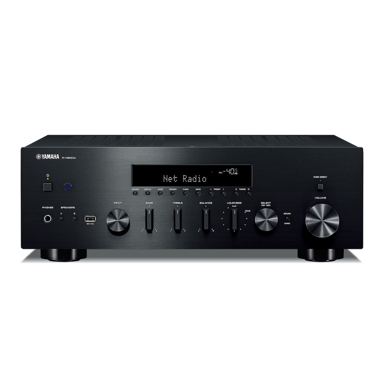 Yamaha R-N600A Receiver Zwart